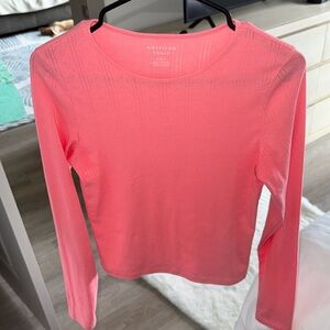 American eagle pink long sleeve